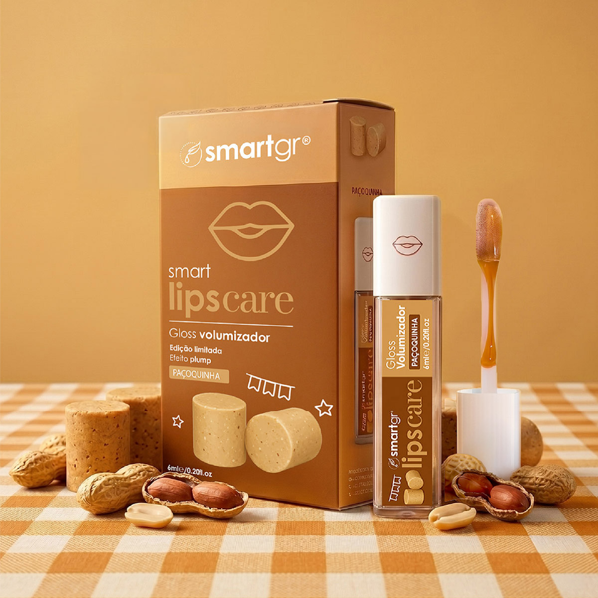 Gloss Volumizador Paçoquinha Smart Lips Care
